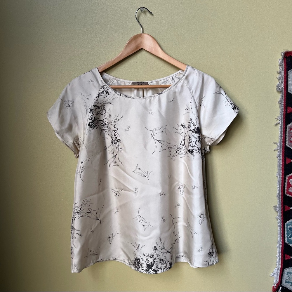 Jigsaw Silk Floral Shirt